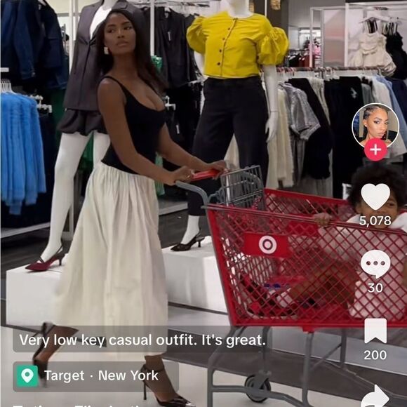 Target Future Collective Sleeveless Contrasting Knit Ankle Dress in Black Cream - Picture 7 of 11